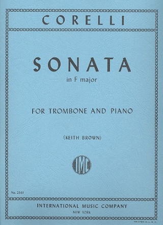 Sonata F major no.10 for trombone and piano