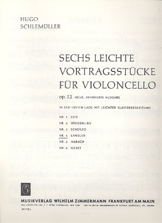 Lndler op.12,4 fr Violoncello und klavier