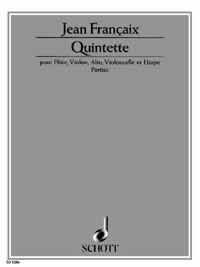 Qunitett fr Flte, Violine, Viola, Violoncello und Harfe Stimmensatz