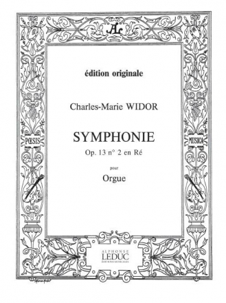 Symphonie no.2 op.13 pour orgue