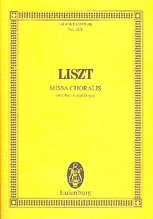 Missa choralis fr gem Chor und Orgel Studienpartitur