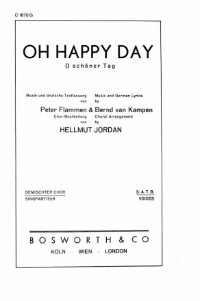 OH HAPPY DAY fr gem Chor und Klavier Chorpartitur (dt/en)