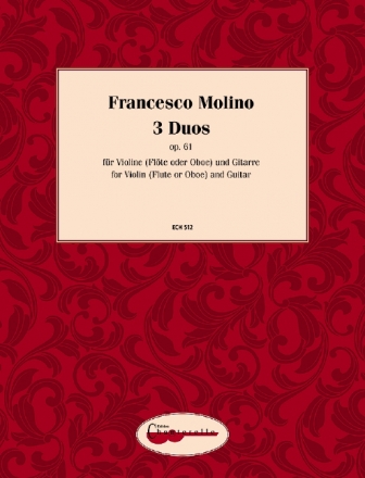 3 Duos op.61 for violin (flute, oboe) and guitar Stimmen