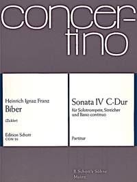 Sonata IV C-Dur fr Solo-Trompete, Streicher und Basso continuo Err:520