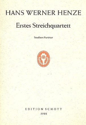 1. Streichquartett fr Streichquartett Studienpartitur