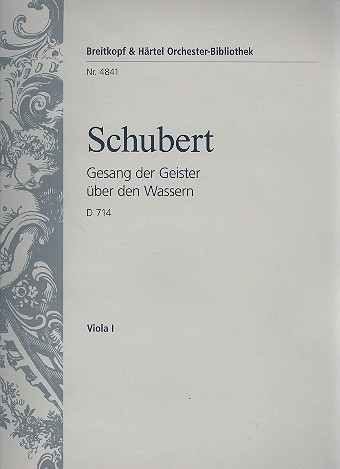 Gesang der Geister ber den Wassern D714 fr Mnnerchor (TTTTBBBB) und Orchester Viola 1