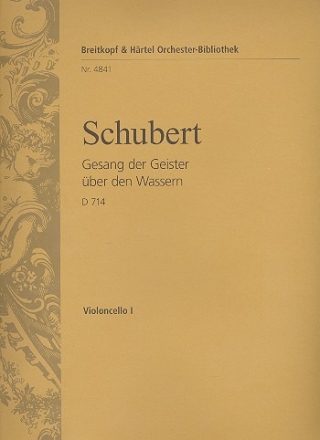 Gesang der Geister ber den Wassern D714 fr Mnnerchor (TTTTBBBB) und Orchester Violoncello 1