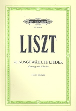 20 ausgewhlte Lieder fr hohe Singstimme und Klavier (dt/en/fr)