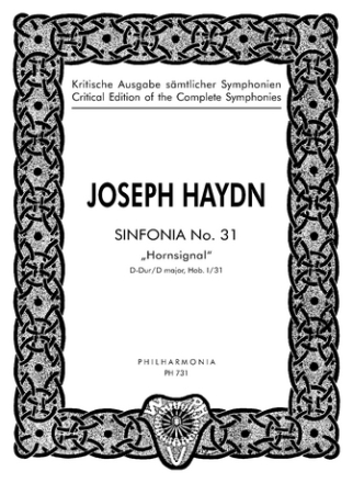 SINFONIE D-DUR NR.31 HOB.I:31 FUER ORCHESTER STUDIENPARTITUR