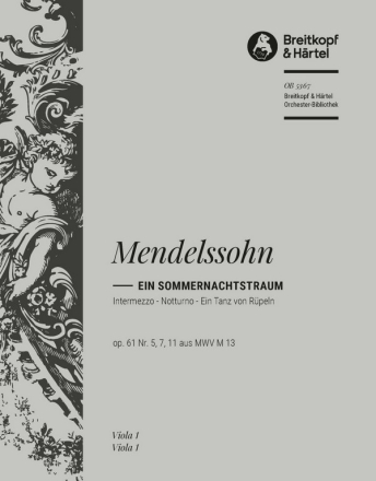 3 Stcke aus 'Ein Sommernachtstraum' op.61,5,7,11 fr Orchester Viola