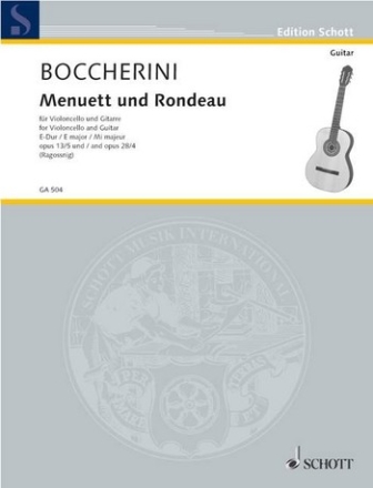 Menuett op.28,4 und Rondeau op.13,5 fr Violoncello und Gitarre Partitur und Stimmen