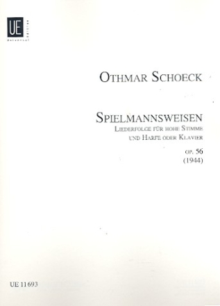 Spielmannsweisen op.56 fr hohe Singtimme und Harfe (Klavier)