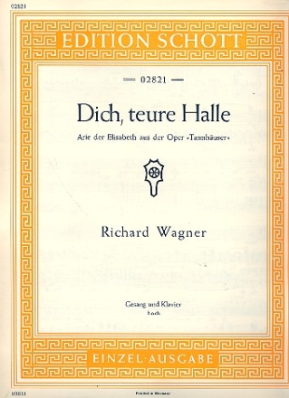 Dich, teure Halle WWV 70 fr Sopran und Klavier