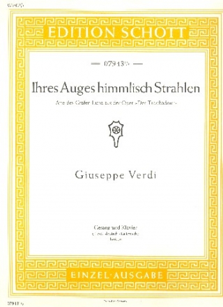 Ihres Auges himmlisch Strahlen fr Bariton und Klavier (dt/it)