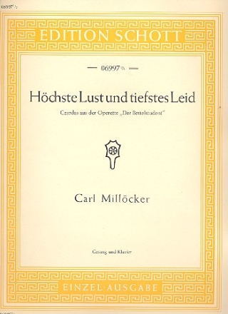 Hchste Lust und tiefstes Leid fr Sopran und Klavier