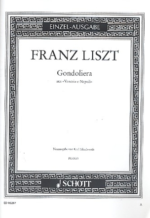 Gondoliera aus Venezia e Napoli fr Klavier