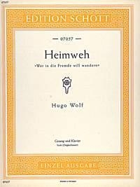 Heimweh fr hohe Singstimme und Klavier