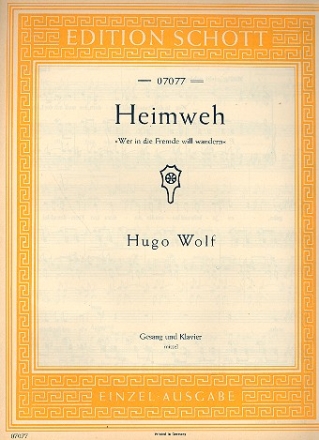 Heimweh fr mittlere Singstimme und Klavier