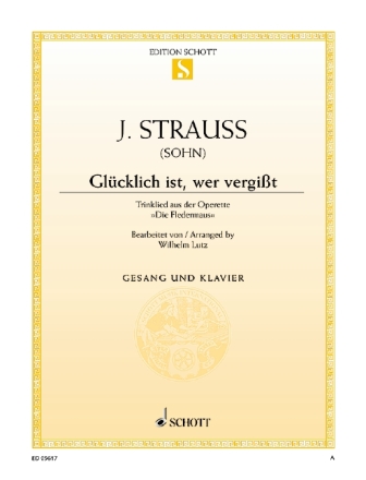 Die Fledermaus fr Tenor und Klavier Einzelausgabe