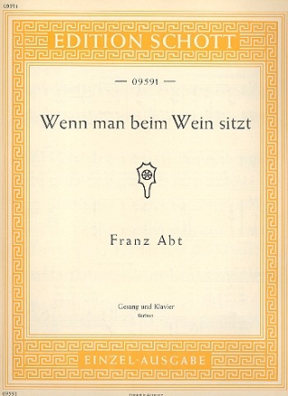 Wenn man beim Wein sitzt op.204,3 fr Bariton und Klavier (dt)