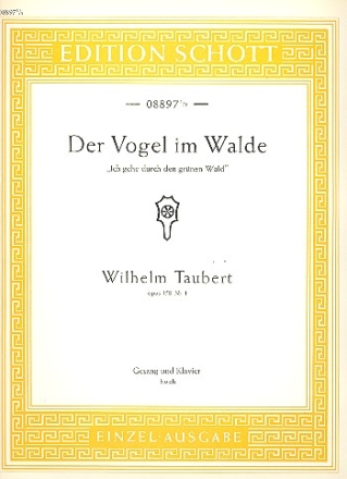 Der Vogel im Walde op. 158/1 fr hohe Singstimme und Klavier