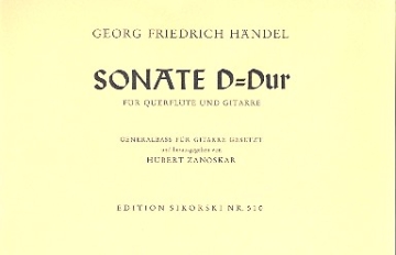 Sonate D-Dur fr Flte, Gitarre und Viola da gamba ad lib.