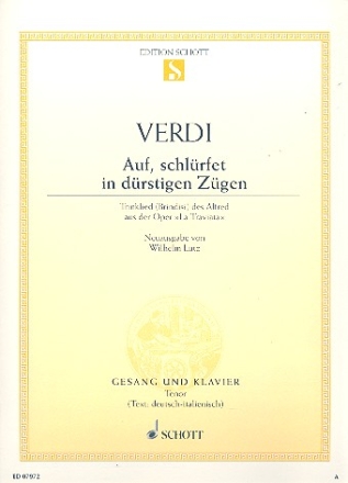 Auf schlrfet in durstigen Zgen fr Tenor und Klavier (dt/it)