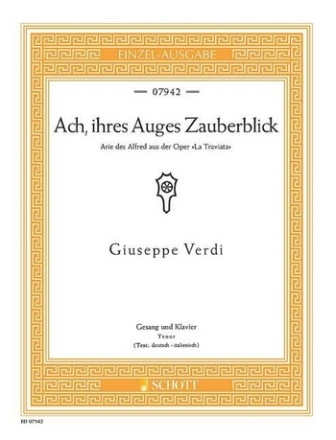 Ach, ihres Auges Zauberblick fr Tenor und Klavier