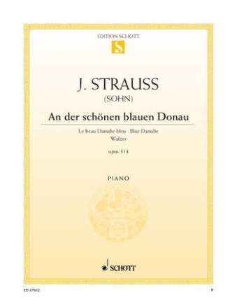 An der schnen blauen Donau op. 314 fr Violine und Klavier