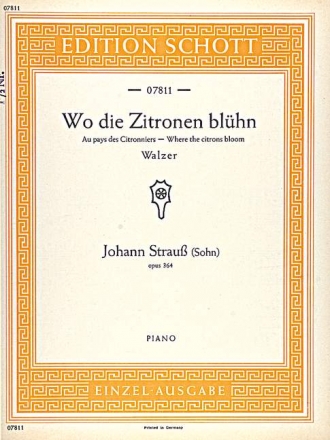 Wo die Zitronen blhn op. 364 fr Klavier