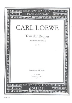 Tom der Reimer op. 135 fr Klavier mit Text