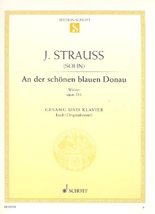 An der schnen blauen Donau op. 314 fr Koloratursopran und Klavier