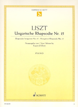 Ungarische Rhapsodie Nr.15 fr Klavier