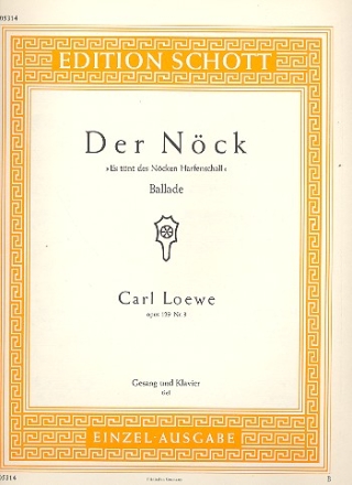 Der Nck op. 129/3 fr tiefe Singstimme und Klavier (C-Dur, original)