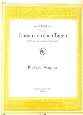 Einsam in trben Tagen WWV 75 fr Sopran und Klavier