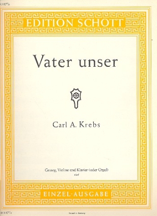 Vater unser fr tiefe Singstimme, Violine und Klavier