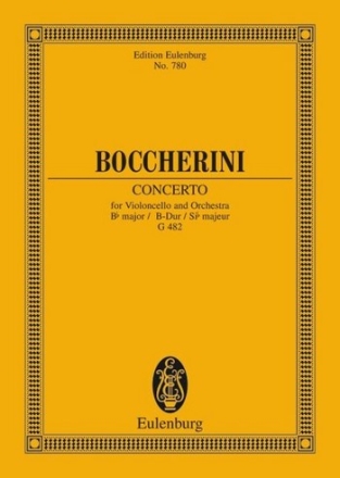 Concerto B flat major for cello and orchestra study score