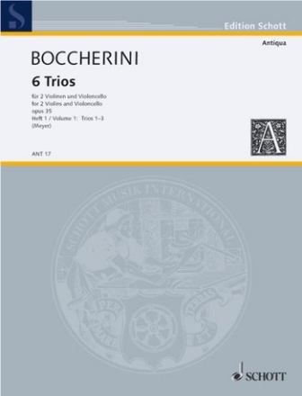 6 Trios op.35 Band 1 (Nr.1-3) fr 2 Violinen und Violoncello Stimmen