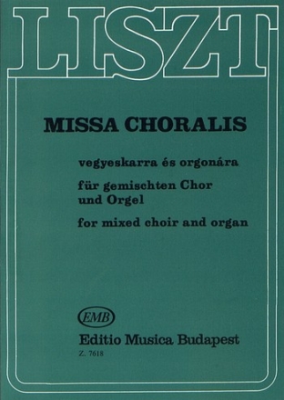 Missa choralis fr gem Chor und Orgel Partitur