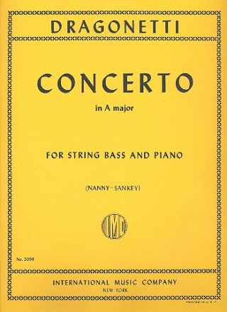 Concerto A major for double bass and piano