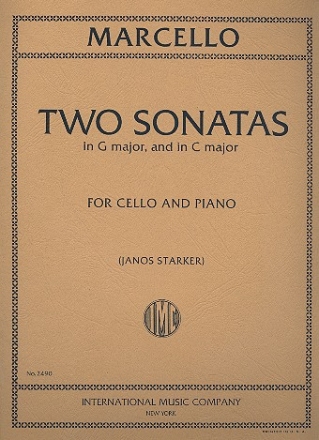 2 Sonatas C major and in G major for cello and piano