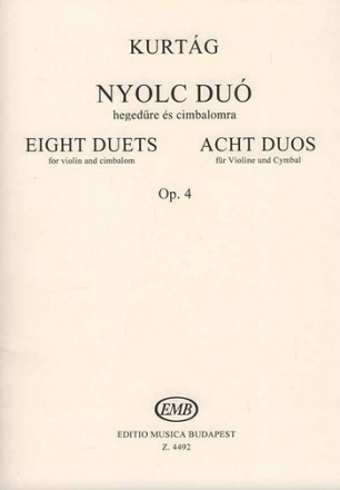 8 Duos op.4 fr Violine und Cymbal (Klavier)