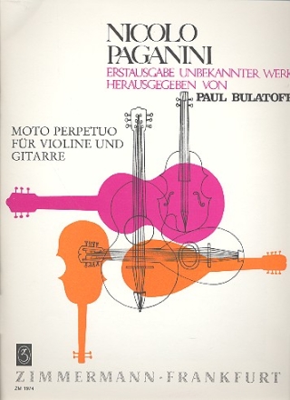 Moto perpetuo fr Violine und Gitarre Bulatoff, Paul, ed