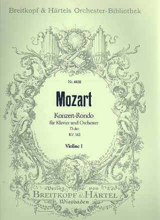 Konzert-Rondo D-Dur KV382 fr Klavier und Orchester Violine 1