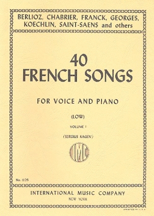 40 French Songs vol.1 (nos.1-209 for low voice and piano  (fr)