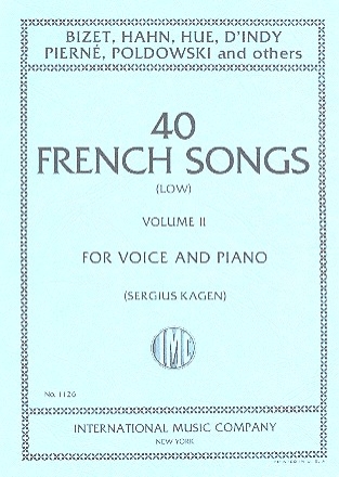 40 French Songs vol.2 (21-40) for low voice and piano (fr)