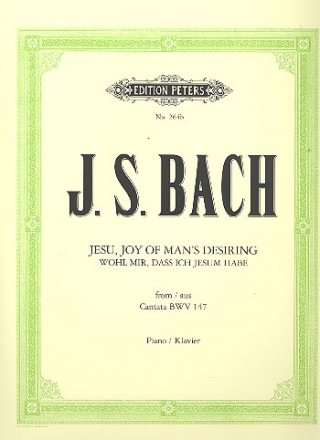 Jesu Man's Desire from Cantata BWV147 for piano solo