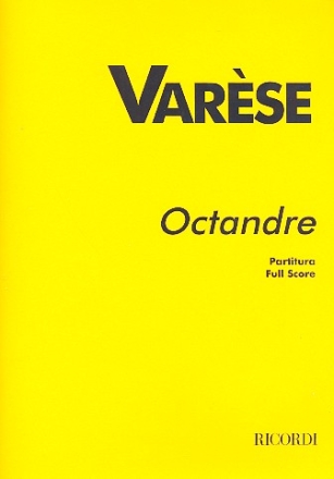 Octandre for 8 instruments score