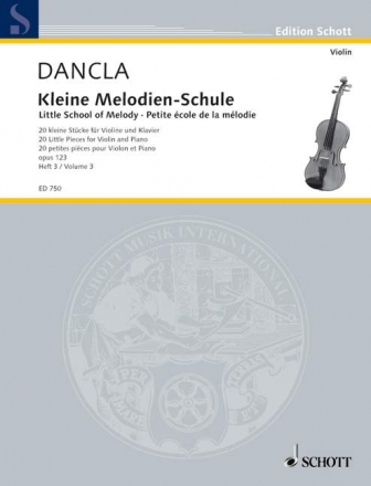 Kleine Melodienschule op.123 Band 3 fr Violine und Klavier