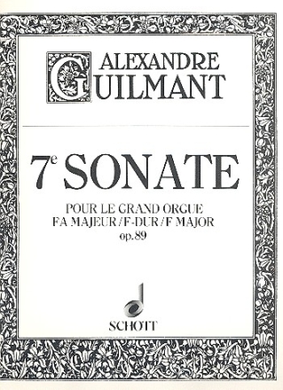 Sonate F-Dur Nr.7 op.89 fr Orgel